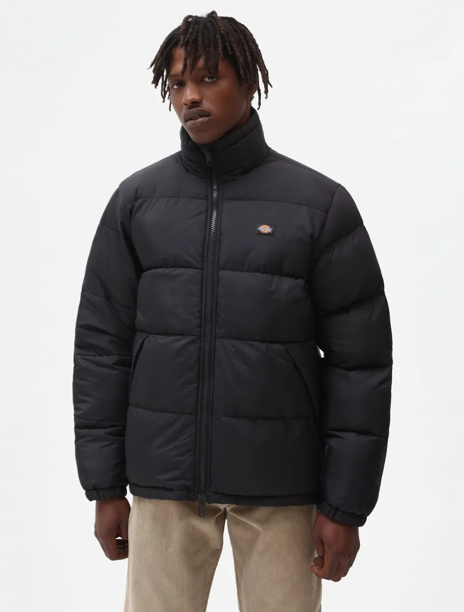 Down jacket with Dickies Logo / Black