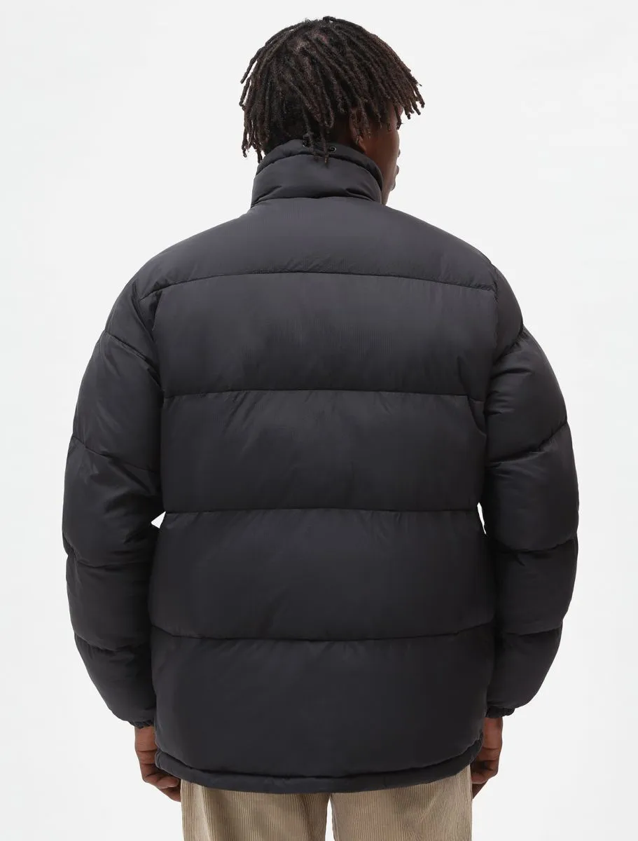 Down jacket with Dickies Logo / Black