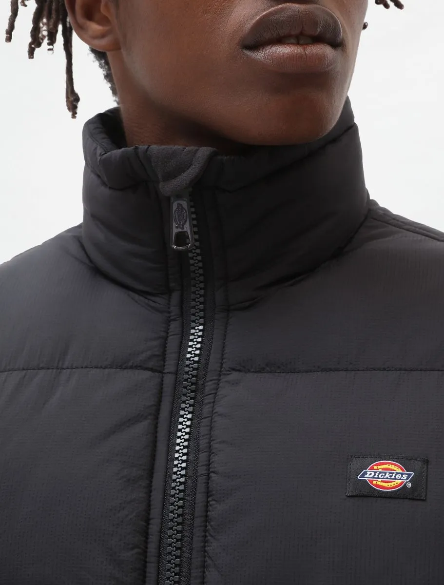 Down jacket with Dickies Logo / Black