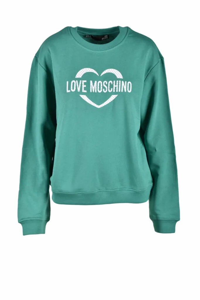 Felpa con cappuccio Love Moschino  Verde