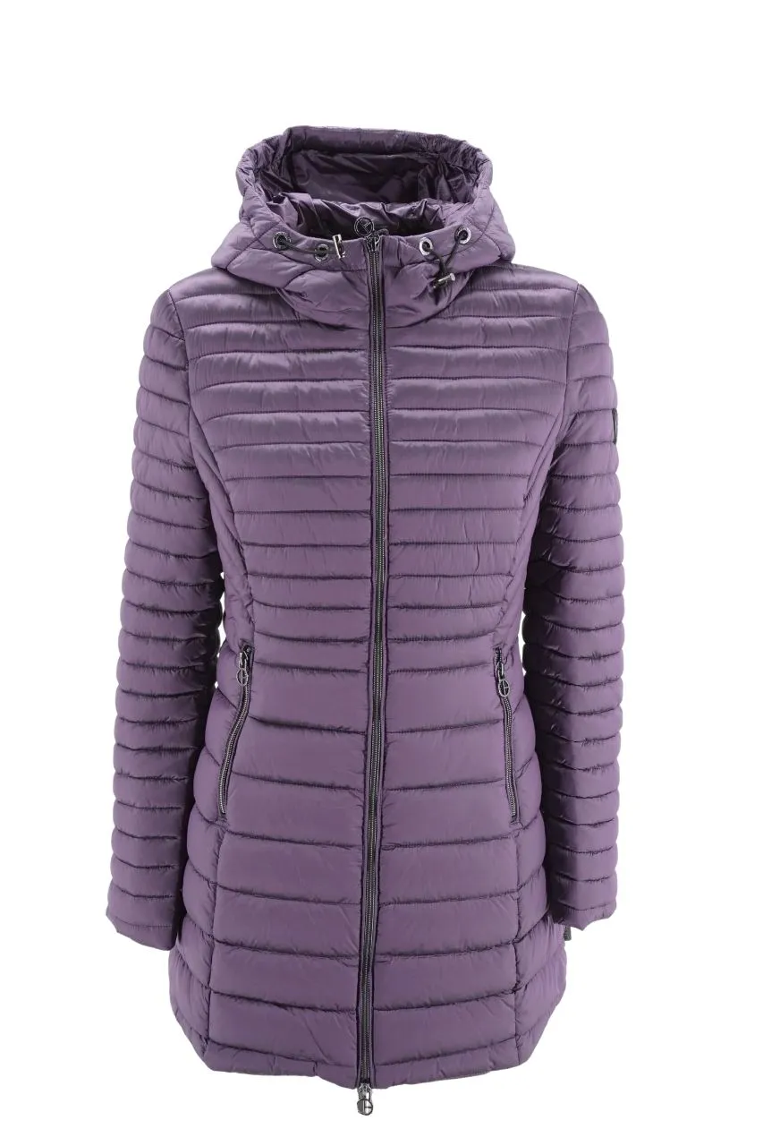 Long Jacket with Hood Clinchberry / Purple