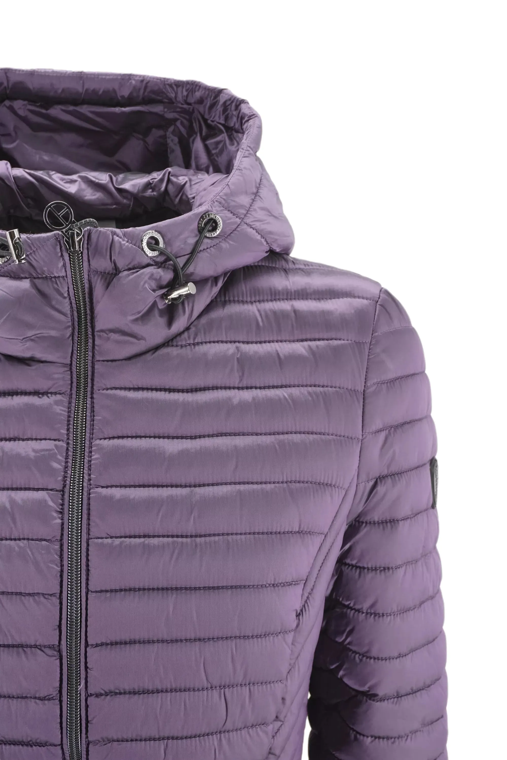 Long Jacket with Hood Clinchberry / Purple