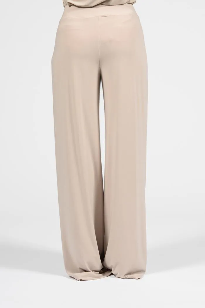 Pantalone elegante largo in jersey