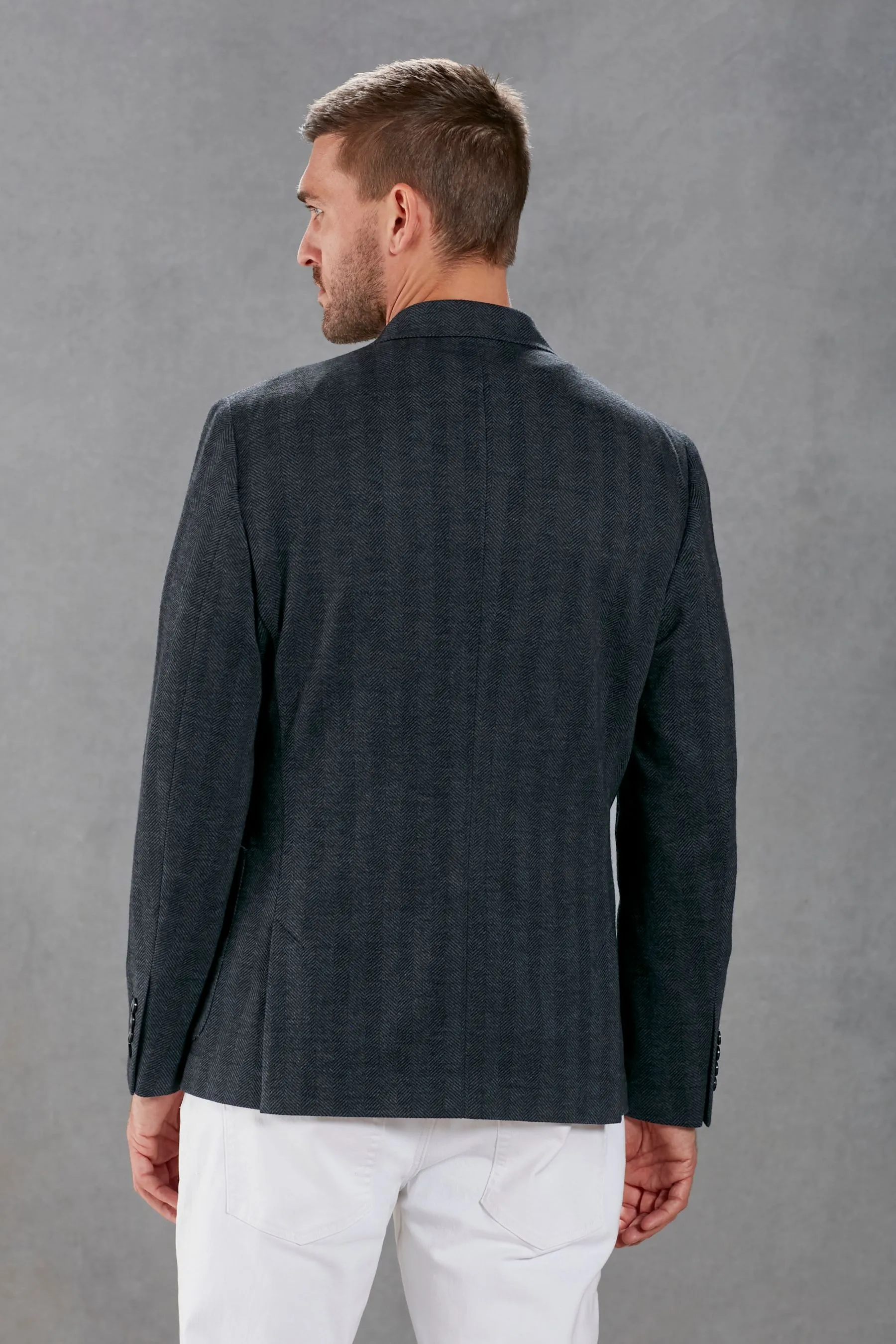 Signature - Blazer Blend in jersey e lana italiana