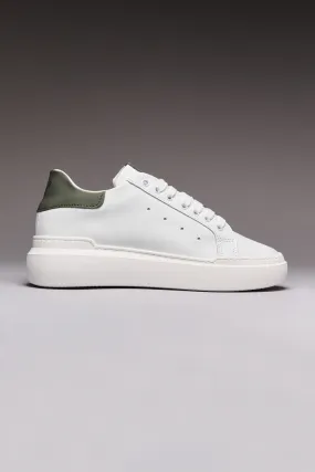 VEGA - Sneakers a suola alta retro Verde Militare