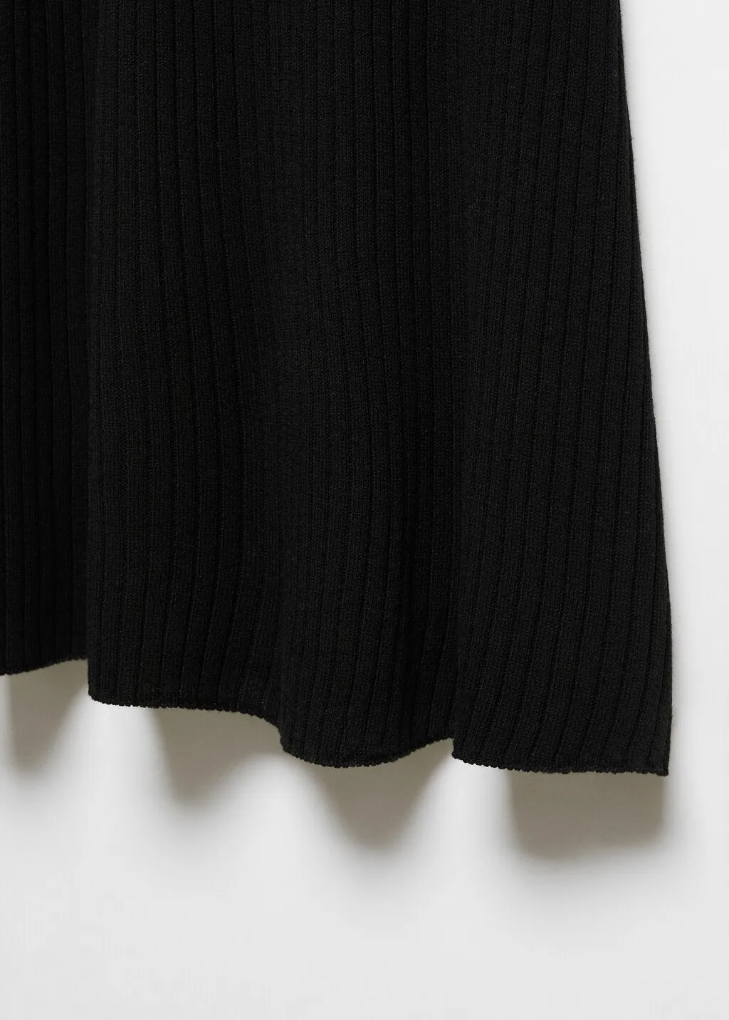 Vestito maglia a coste spacchi