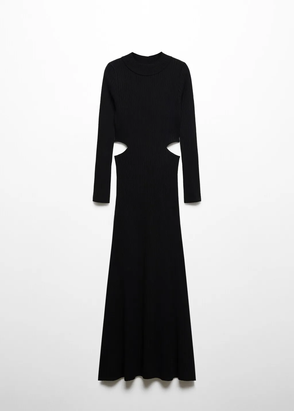 Vestito maglia a coste spacchi
